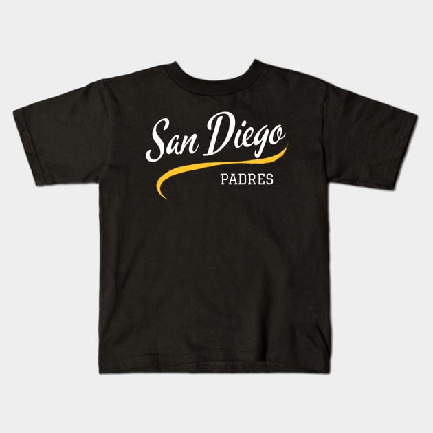 Padres Retro Kids T-Shirt by CityTeeDesigns